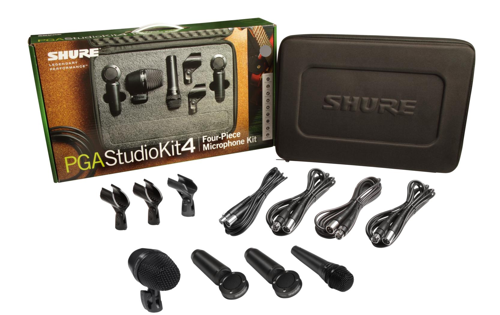 Shure PGASTUDIOKIT4 Kit mit PGA52, 57, 2x 181