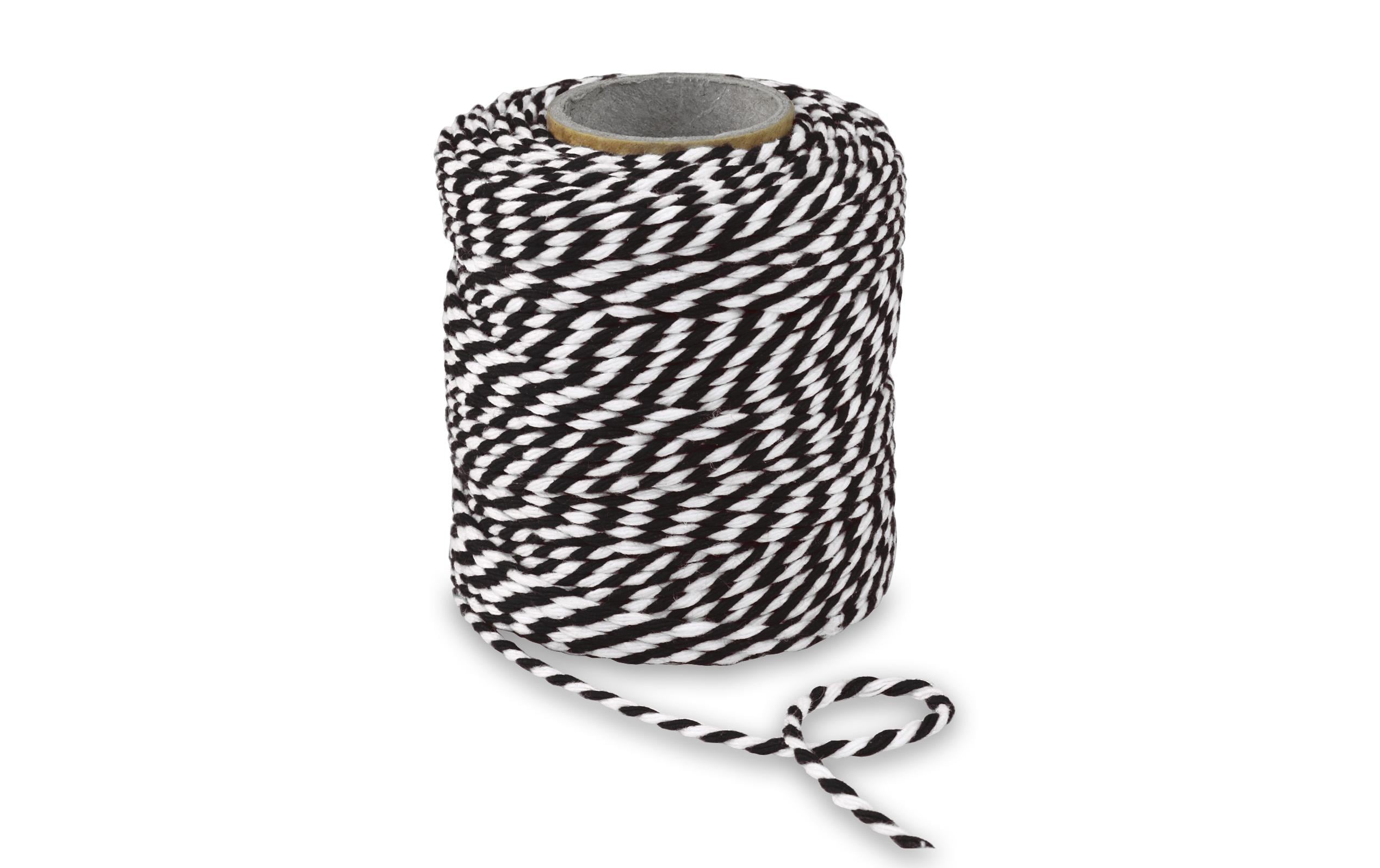 Pattberg Baumwollkordel Grösse: 0.2 cm x 50 m Farbe: Schwarz