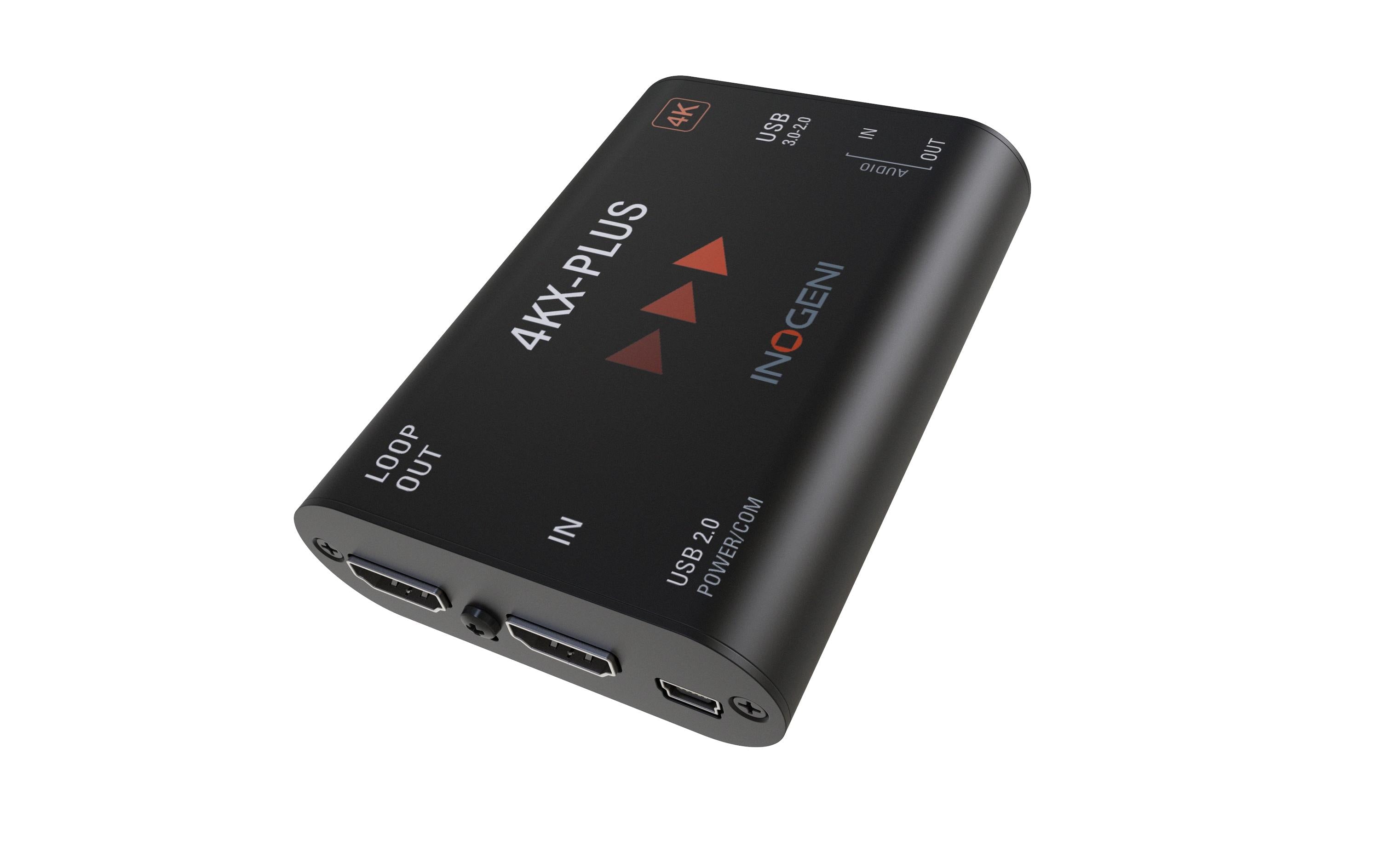 Inogeni 4KX-Plus Konverter: HDMI>USB, 4K, Loop, Audio, Ext.P