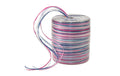 Pattberg Geschenkband Raffia Multi Grösse: 50 m, Farbe: Blau/Rosa/Weiss