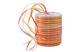 Pattberg Geschenkband Raffia Multi Grösse: 50 m, Farbe: Gelb/Orange/Rot/Rosa