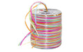 Pattberg Geschenkband Raffia Multi Grösse: 50 m, Farbe: Orange/Blau/Grün/Rosa