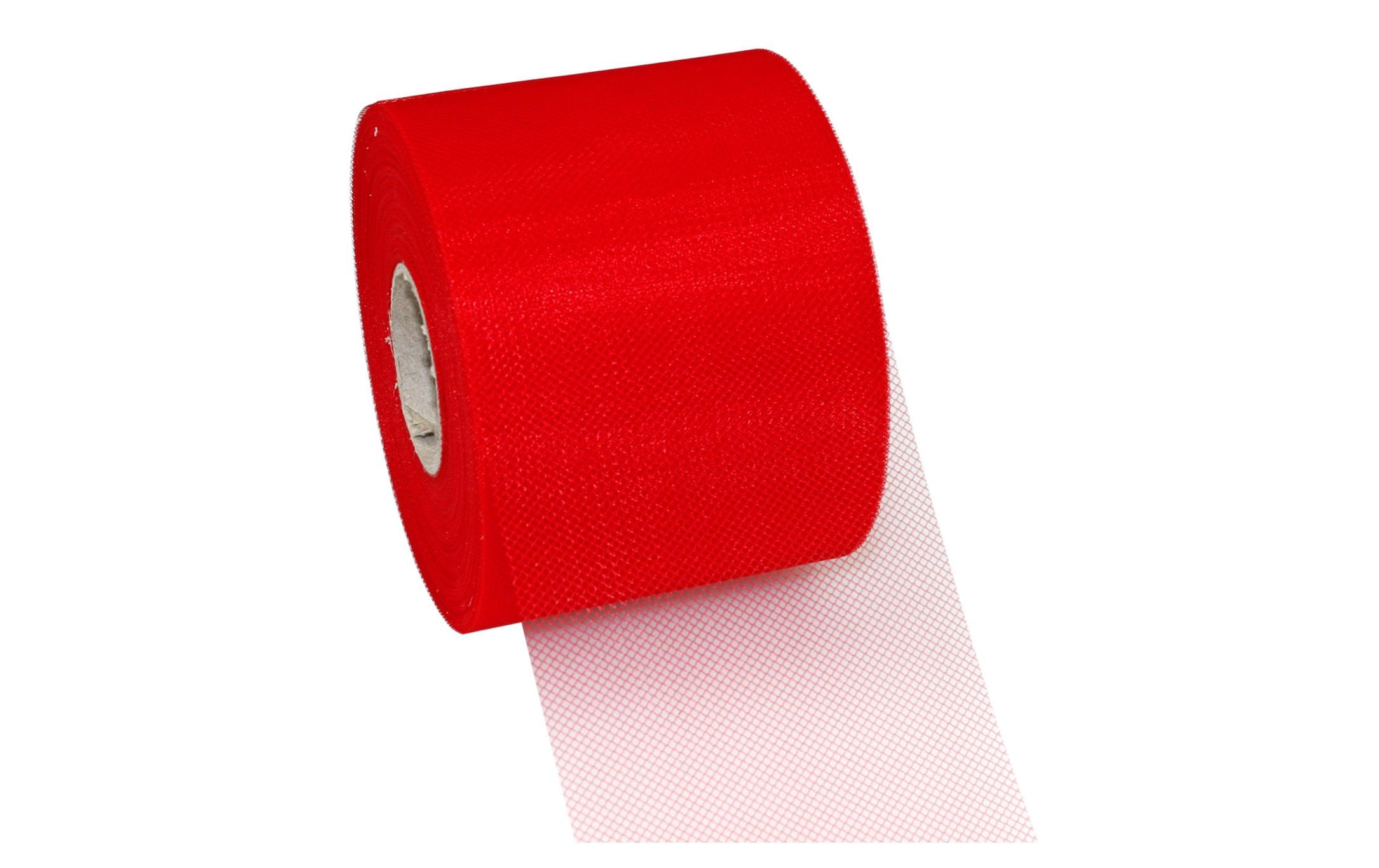 Pattberg Geschenkband Verona Tüll Grösse: 7.2 cm x 50 m Farbe: Rot