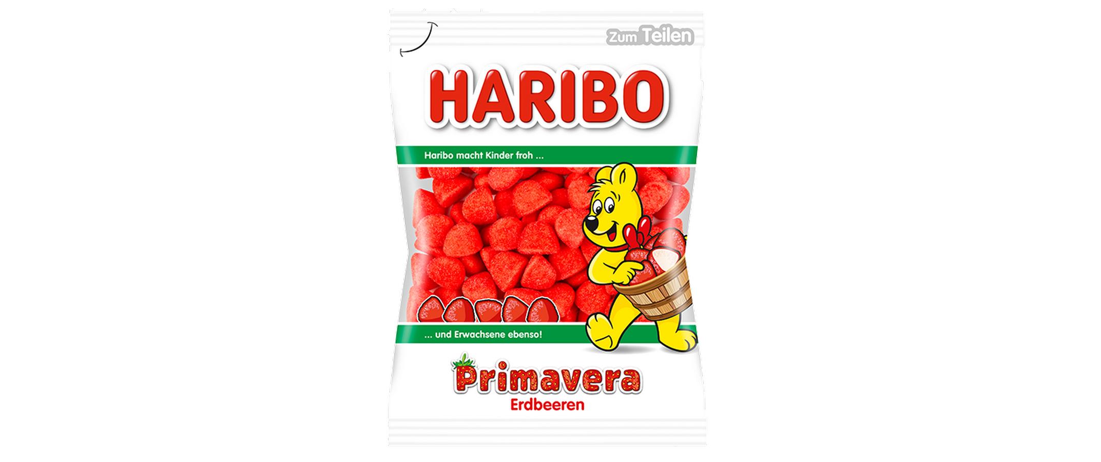 Haribo Erdbeeren Primavera Beutel 175 g