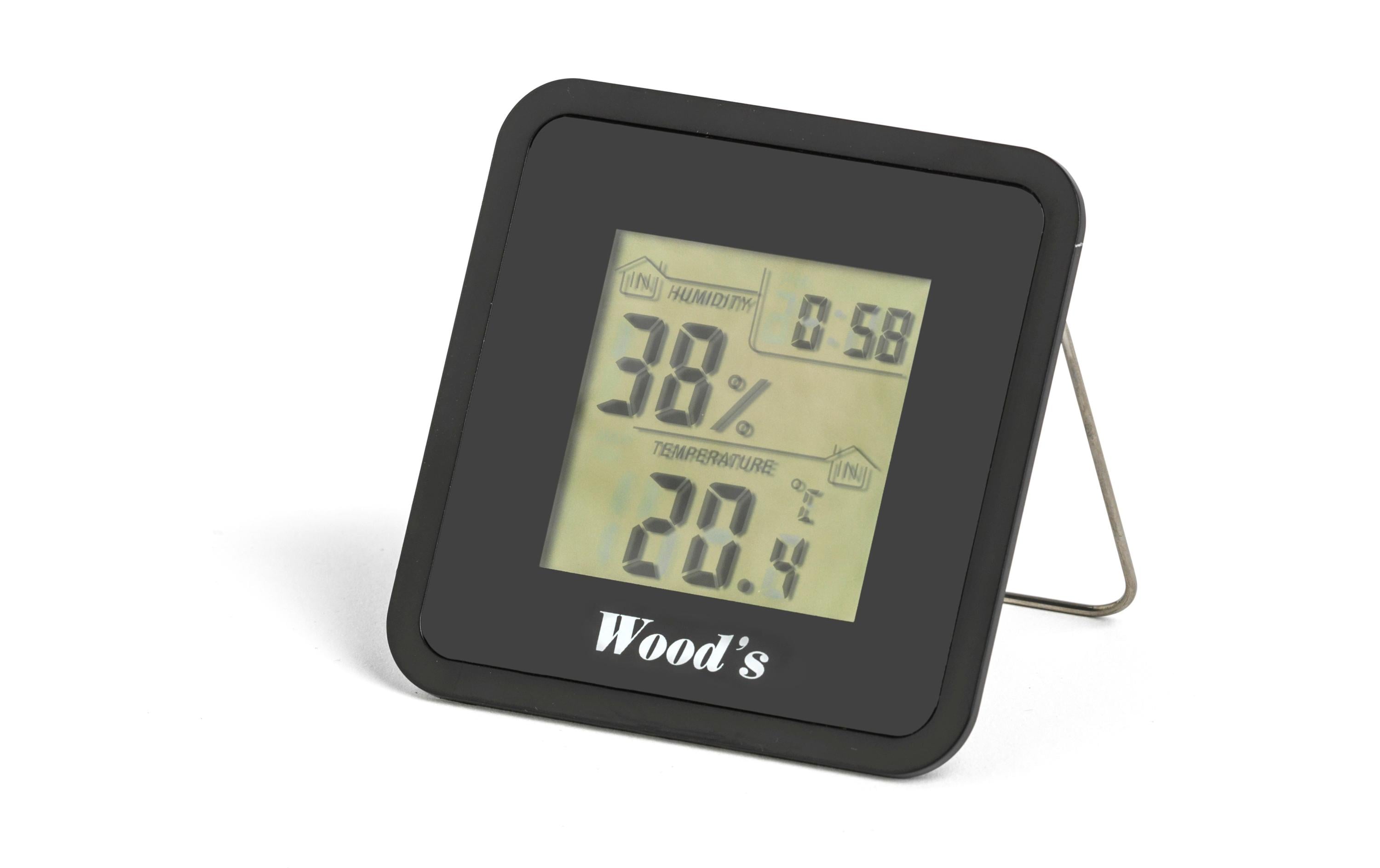 Wood's Thermo-Hygrometer WHG1 5 Funktionen, Indoor Hygrometer 20%-95%