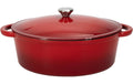 Nouvel Bräter oval schwarz rot 32 x 26 x 12 cm