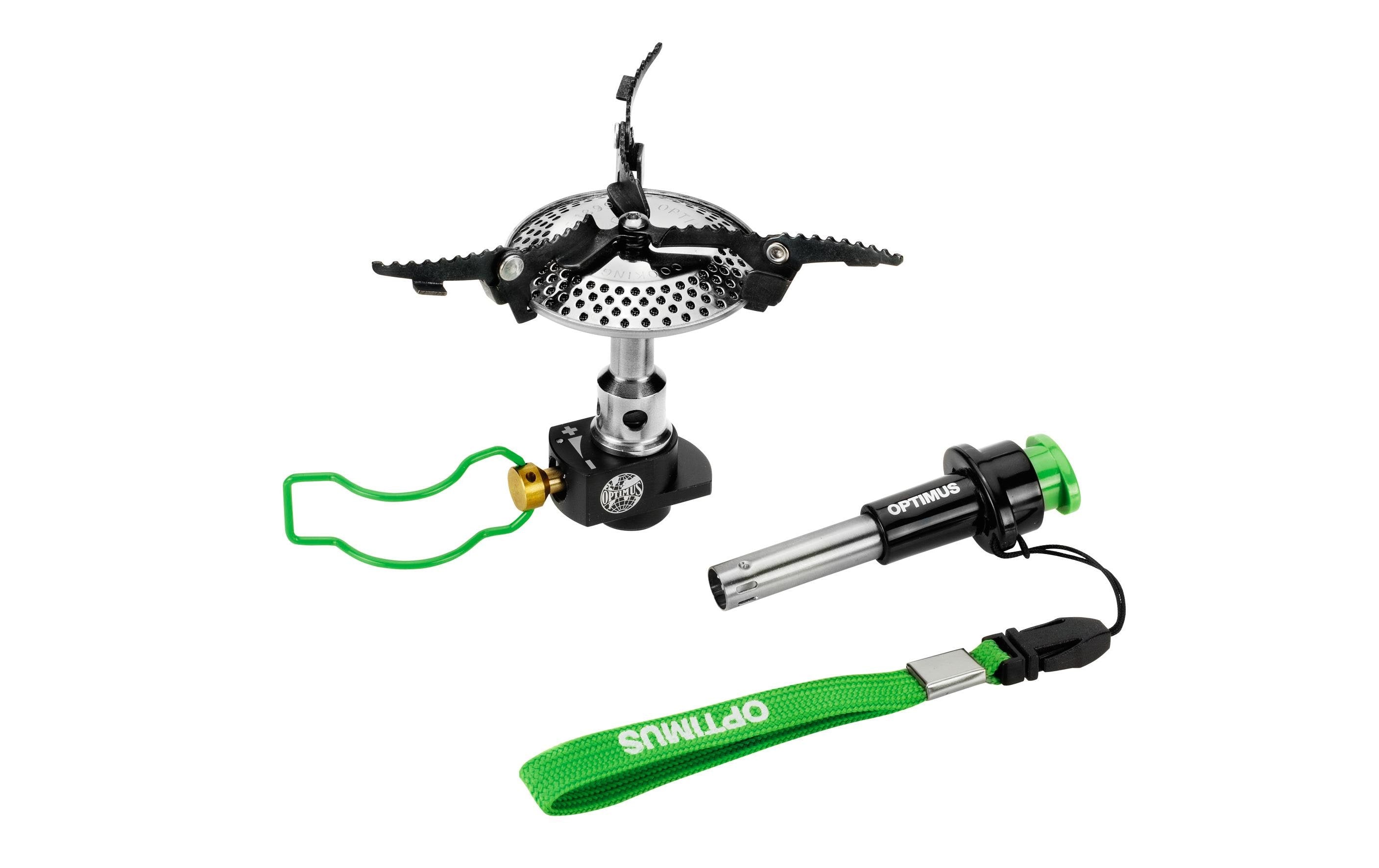 Optimus Crux Lite mit Piezo Gas Kocher