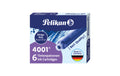 Pelikan Tintenpatrone 4001 6 Stück, königsblau