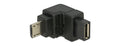 USB Adapter Micro-B zu Micro-B Buchse unten gewinkelt