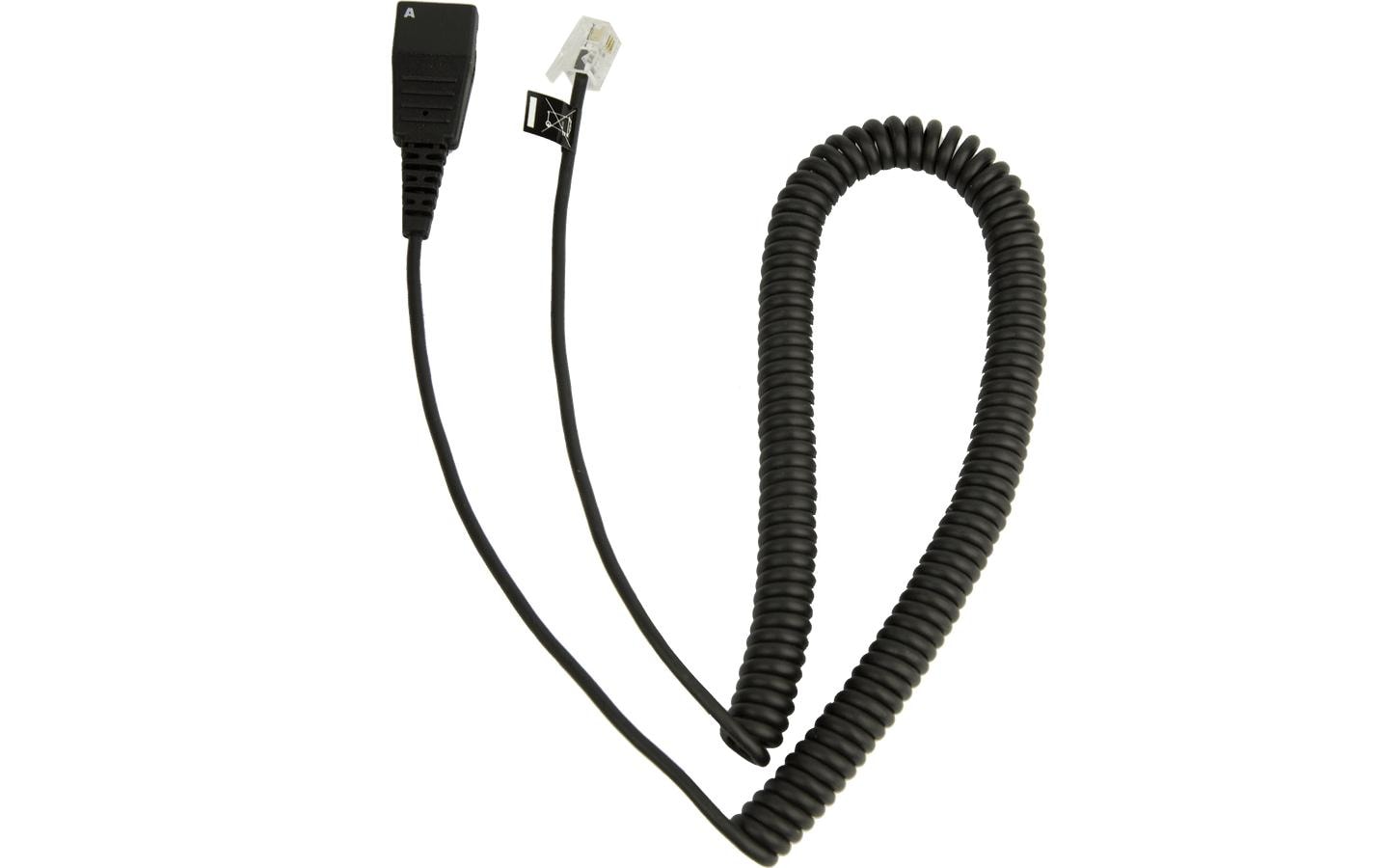 Jabra Spiralkabel QD 4/4 zu Cisco Telefone