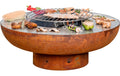 Feuerschale Superiore 75x75x31.5cm 4 einzelne Edelstahlgrillflächen