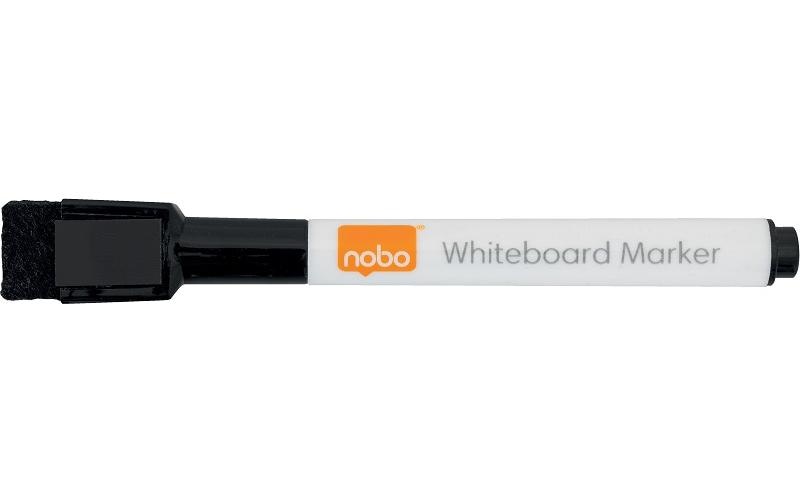 Nobo Boardmarker schwarz trocken abwischabr, magnethaftend, 6 Stk.