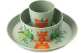 Koziol Kindergeschirr Set CONNECT HARRY Teller+Schale+Becher, mint, bio-circular