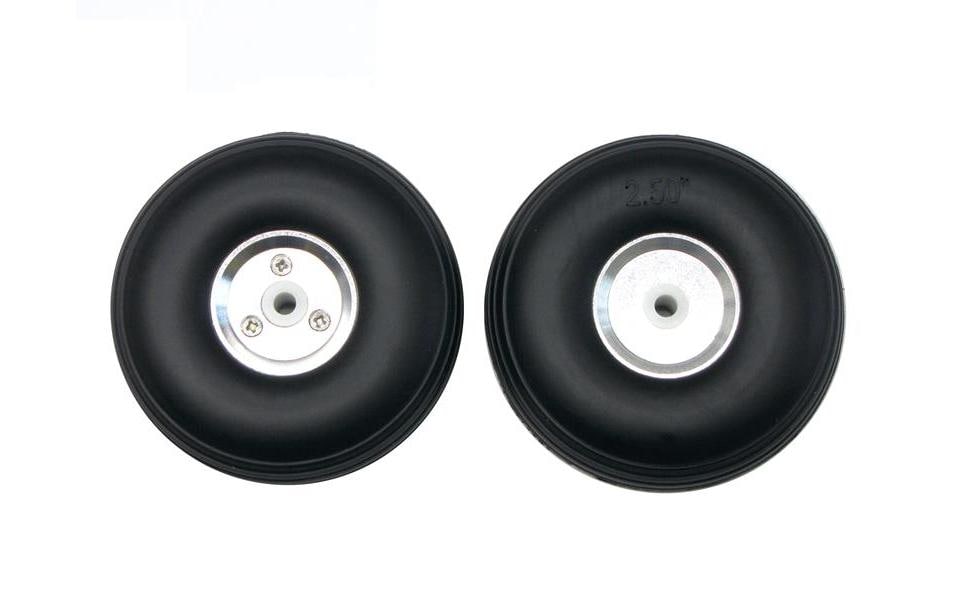 Flugmodellrad mit Alufelge Ø 64mm 2 Stück