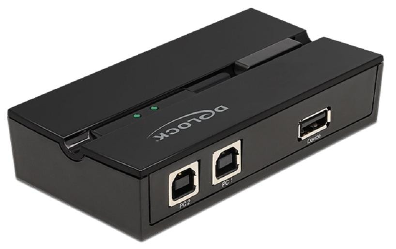 Delock 11491  USB2.0 Switch für 2 PC 2 PC's an 1 Gerät anschliessen