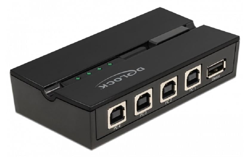 Delock 11493 USB2.0 Switch für 4 PC 4 PC's an 1 Gerät anschliessen