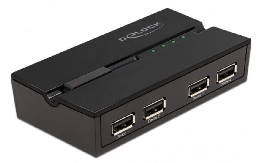 Delock 11494 USB2.0 Switch für 4 PC 4 PC's an 4 Geräte anschliessen