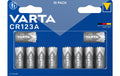 VARTA Lithium Batterie CR123A, 10Stk 10 Stück, Blister Verpackung, 3.0V