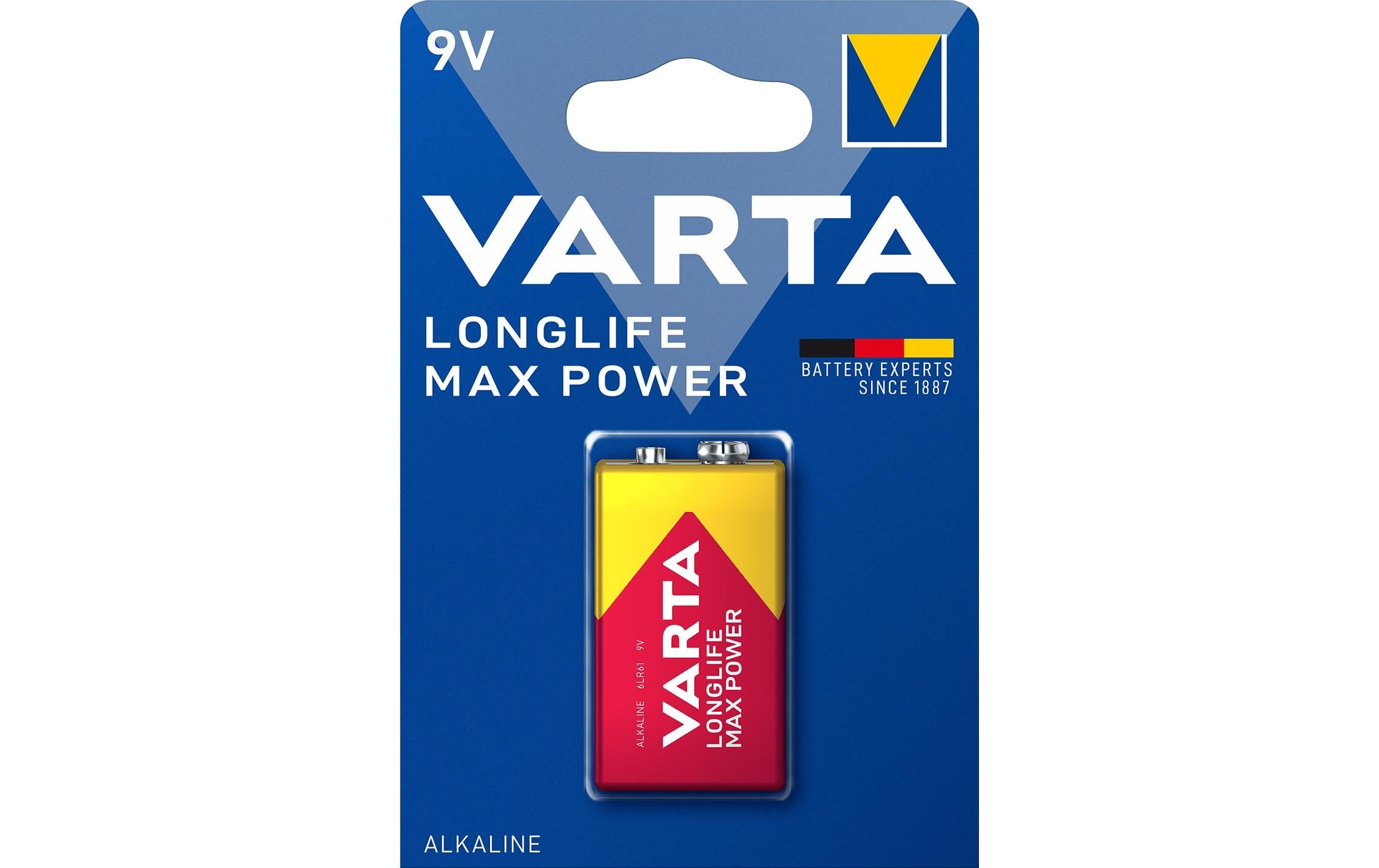 VARTA Longlife Max Power 9V, 1Stk