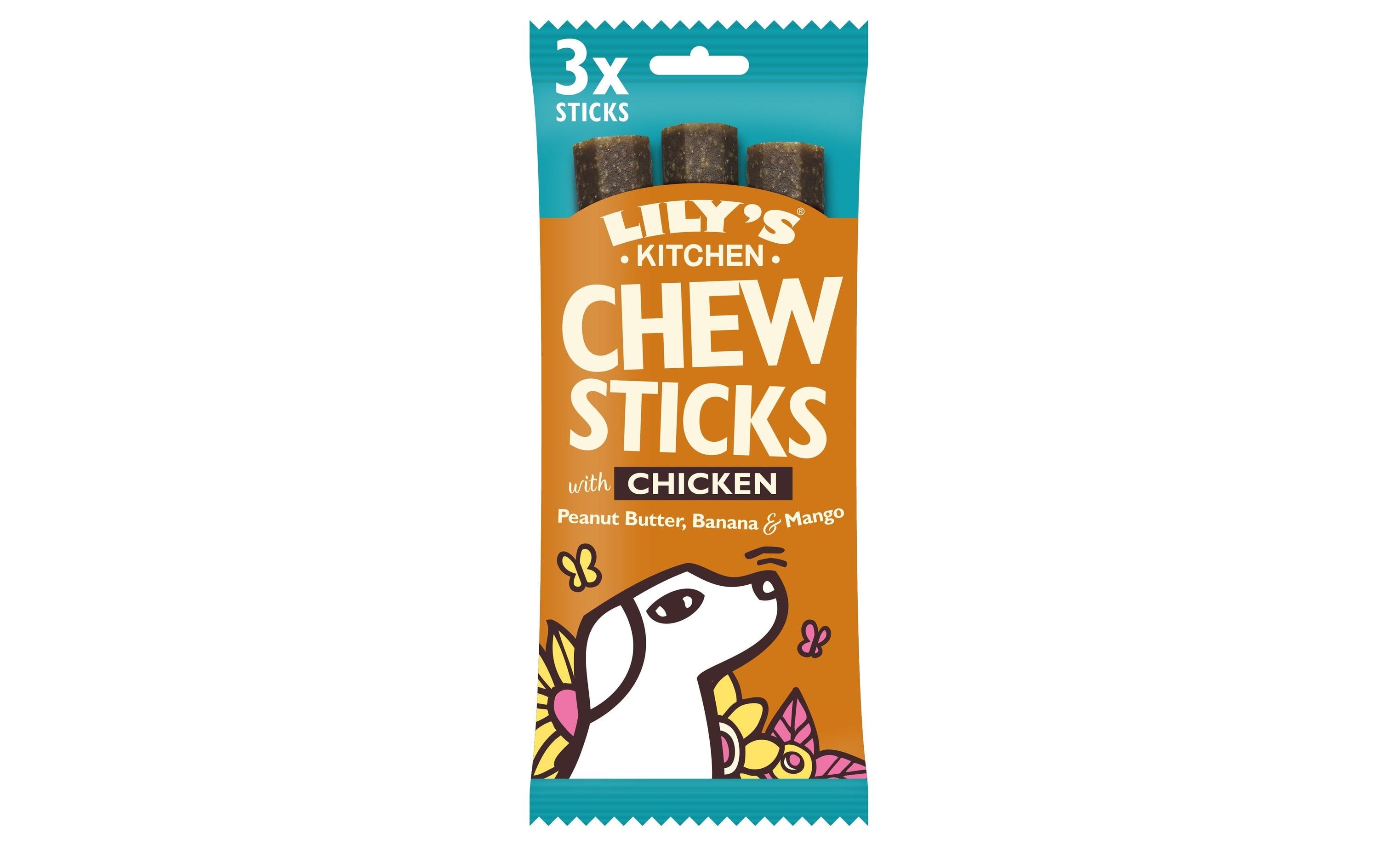 Lilys Kitchen Chew Sticks Poulet 120g