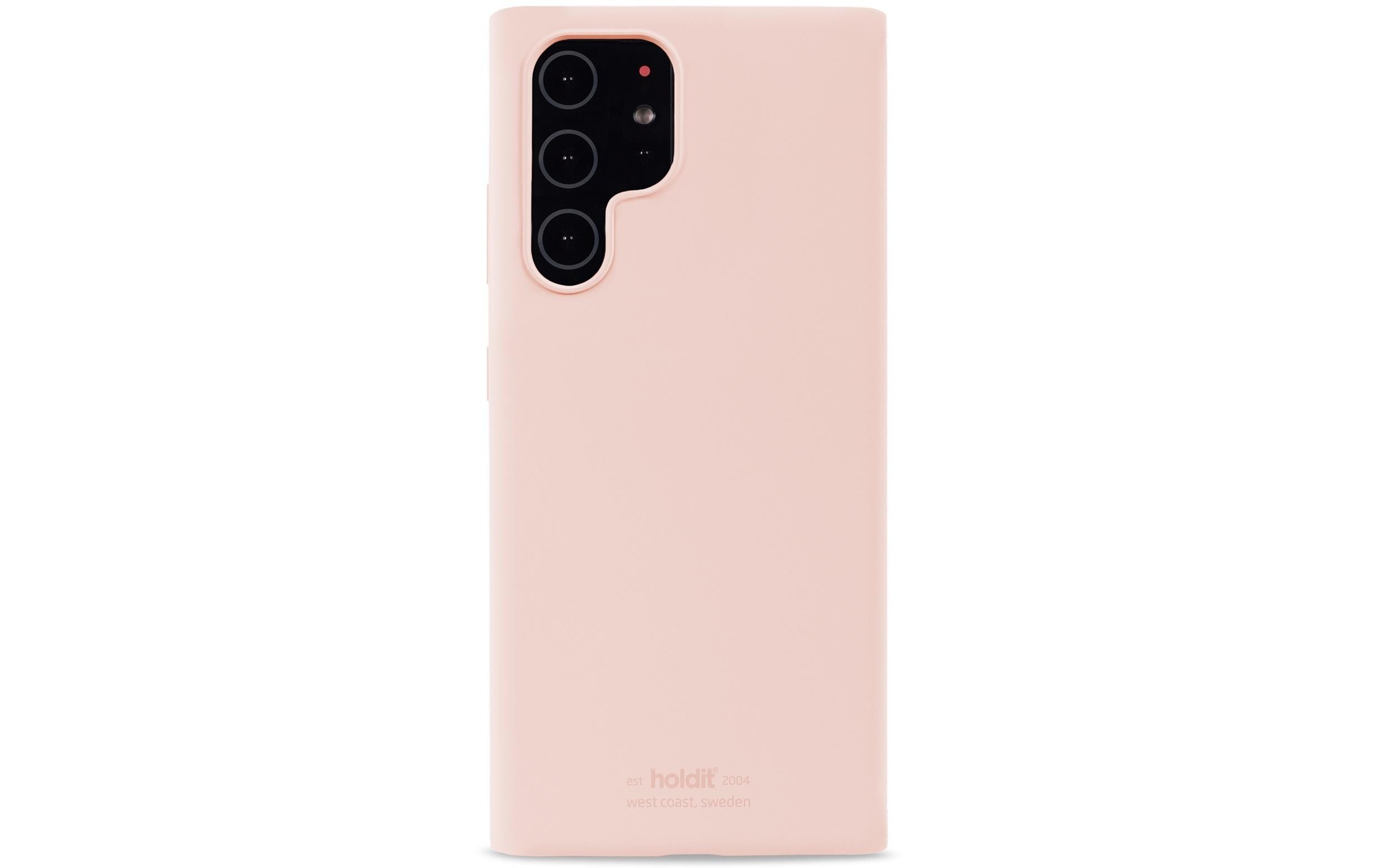 Holdit Silikon Case Pink für Samsung Galaxy S22 Ultra