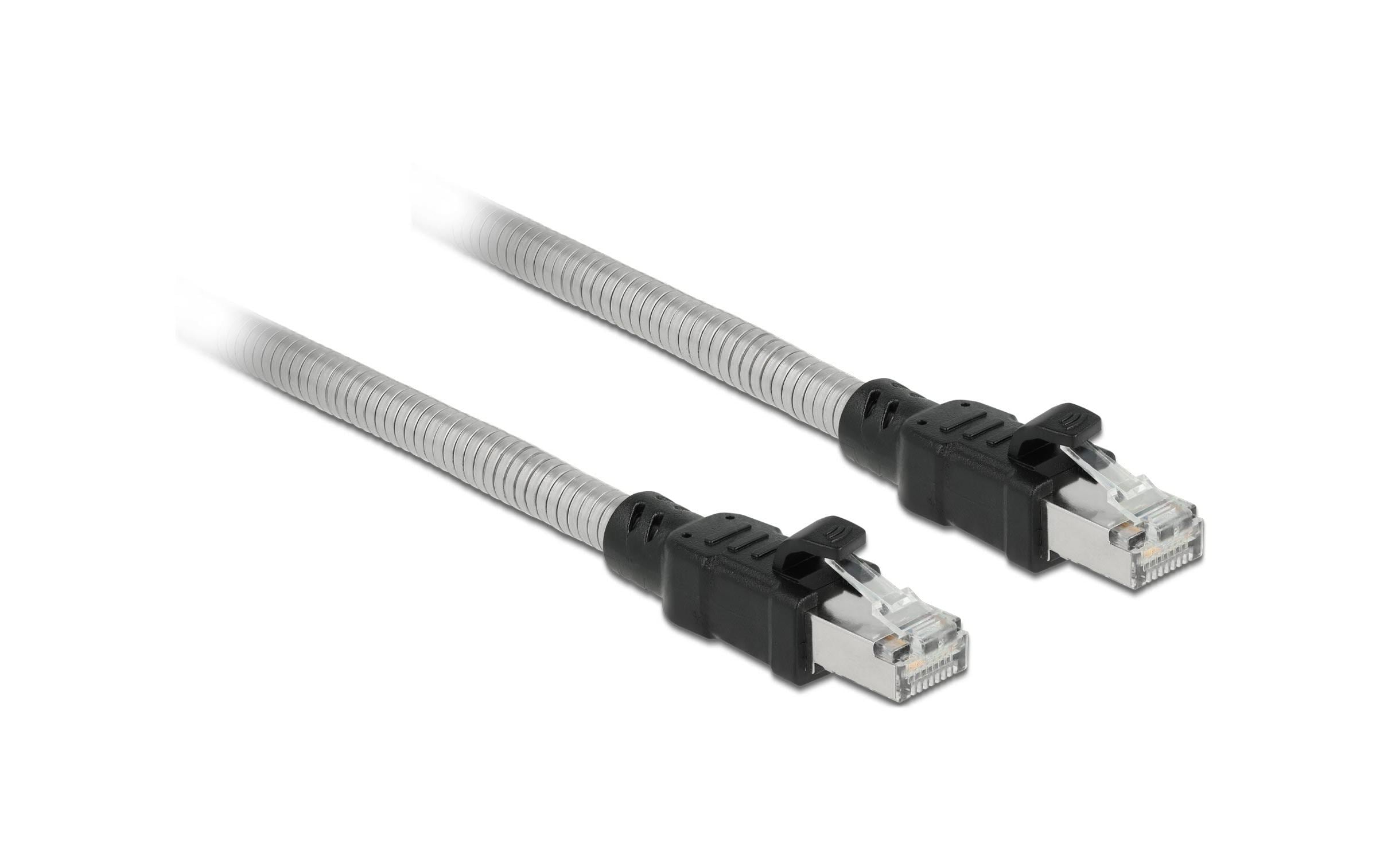 Delock Netzwerkkabel RJ45 Cat.6A U/FTP mit Metallmantel, 3m