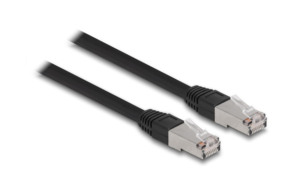 Delock Netzwerkkabel RJ45 Cat.6A S/FTP PE Outdoor, 1m, schwarz