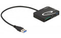 Delock USB 3.0 91756 USB Type-C 4 Slots 1x USB Typ-A, 1x XQD, 1x SD, 1x Micro SD