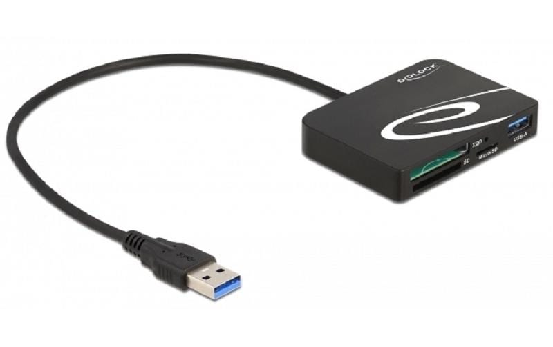 Delock USB 3.0 91756 USB Type-C 4 Slots 1x USB Typ-A, 1x XQD, 1x SD, 1x Micro SD