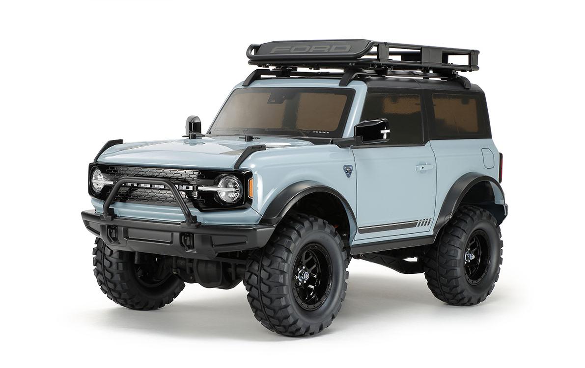 Tamiya Ford Bronco Blue Gray Painted Bausatz ohne ESC, 1:10, 4WD, CC-02