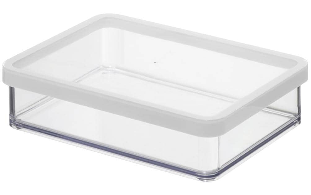 Rotho Premium Dose Loft 1.0 Liter breit weiss , 200x150x48 mm