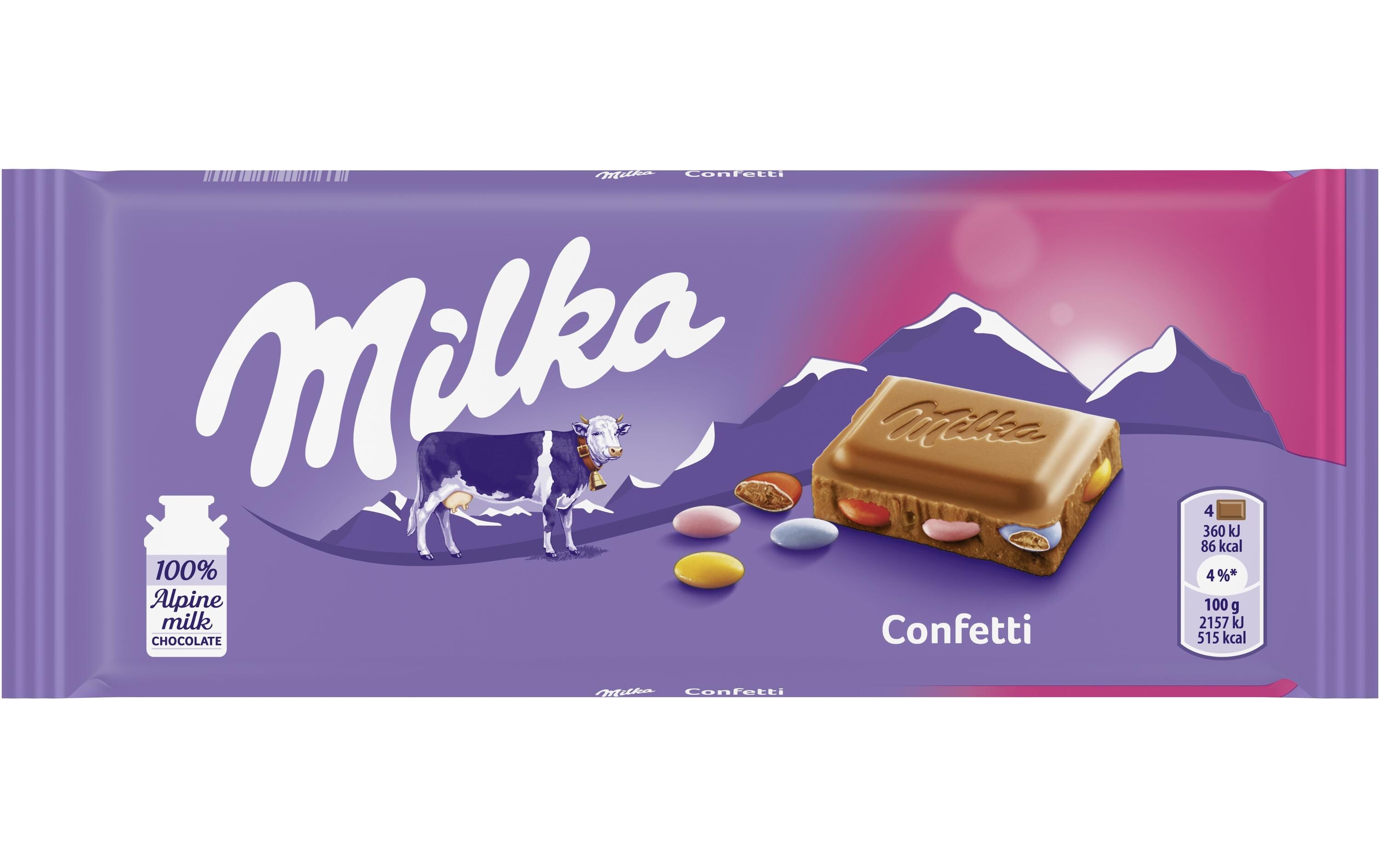 Tafelschokolade Confetti 100 g