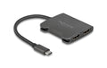 Delock USB Type-C Splitter zu 2x HDMI MST 4K 60Hz, schwarz, DP Alternate Mode