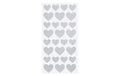 Hobbyfun Sticker Glitzer Herz silber