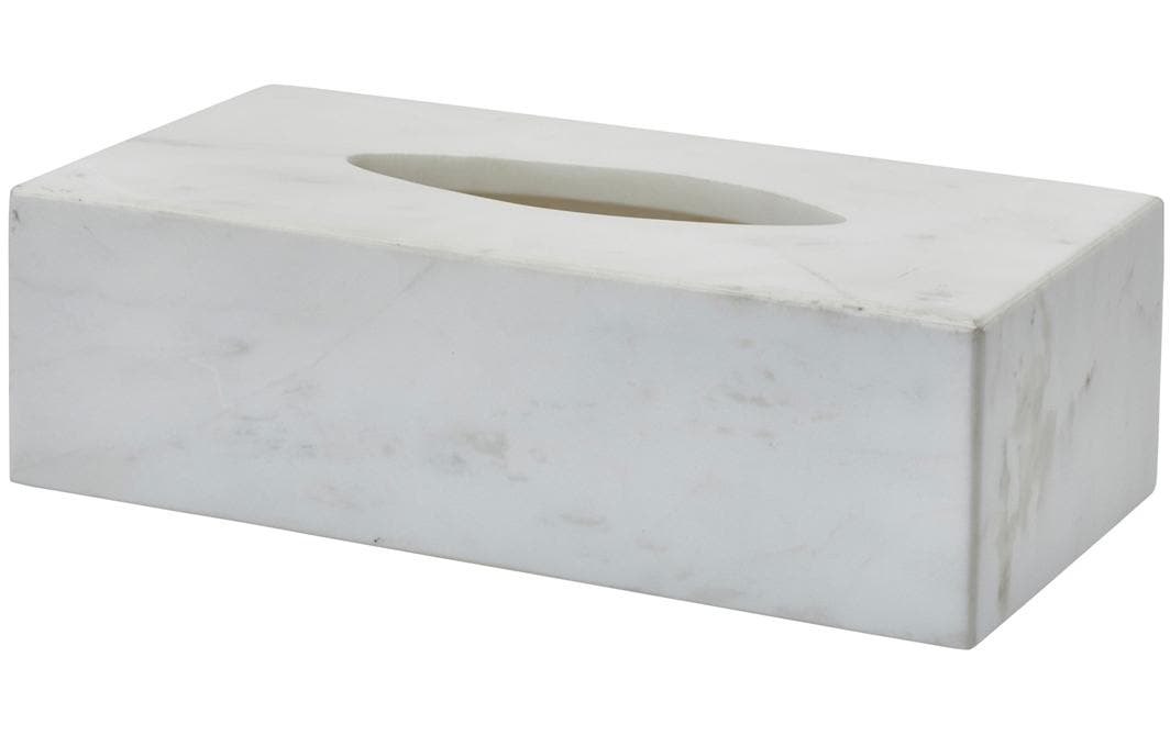 Aquanova Kosmetiktücherbox Hammam, Weiss Steingut, 25.5x13x7.5 cm