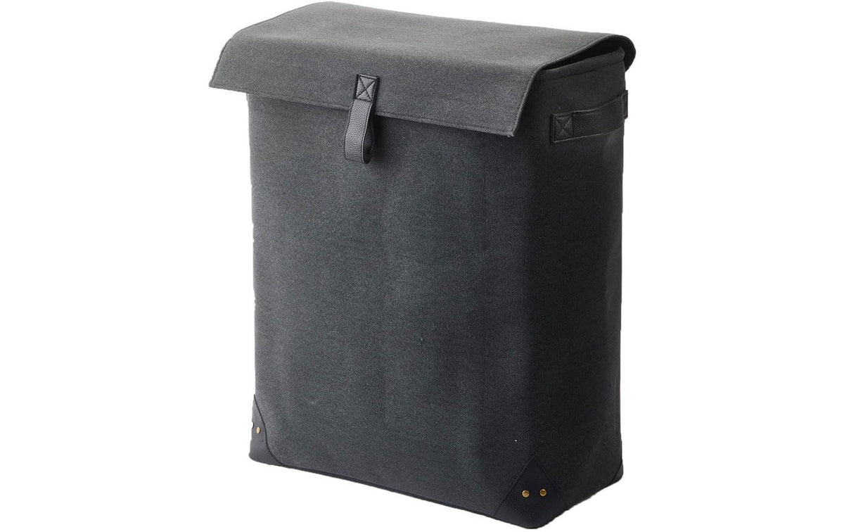 Aquanova Wäschekorb Arian, Dunkelgrau 50x26x60 cm, 75 L, Baumwolle, Polyester
