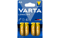 VARTA Longlife AA, 1.5V, 4Stk vergl. Typ LR06, MIGNON, AM3, AA