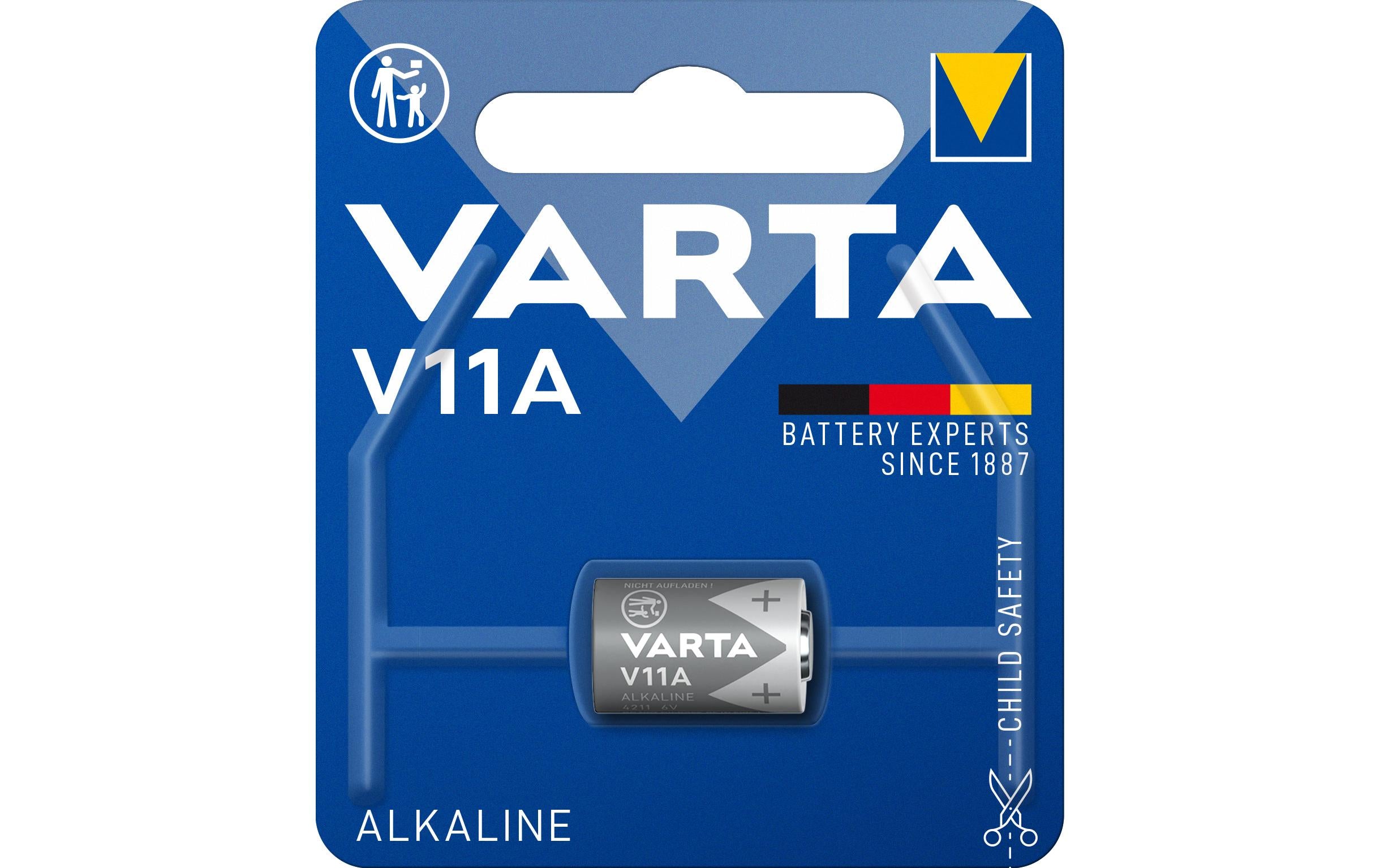 VARTA Knopfzelle V11A , 6.0V, 1Stk 1 Stück, Blister Verpackung