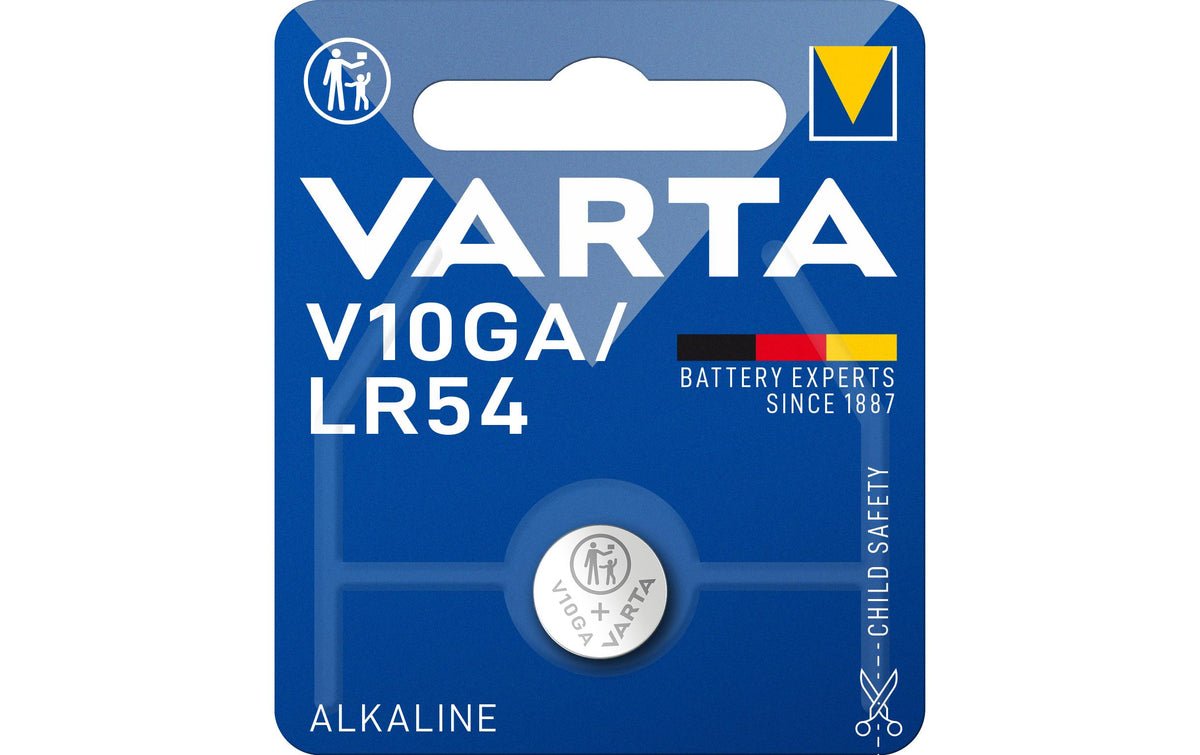 VARTA Knopfzelle V10GA, 1.5V, 1Stk 1 Stück, Blister Verpackung