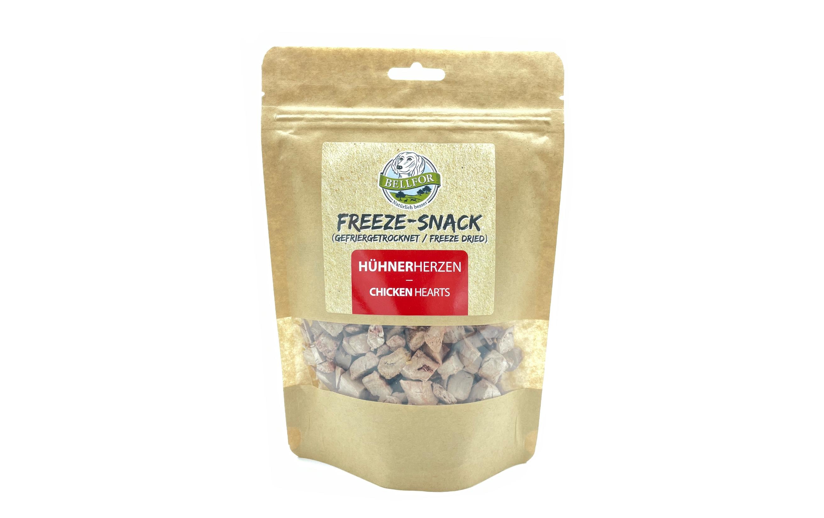 Bellfor Freeze-Snack Hühnerherzen 50g