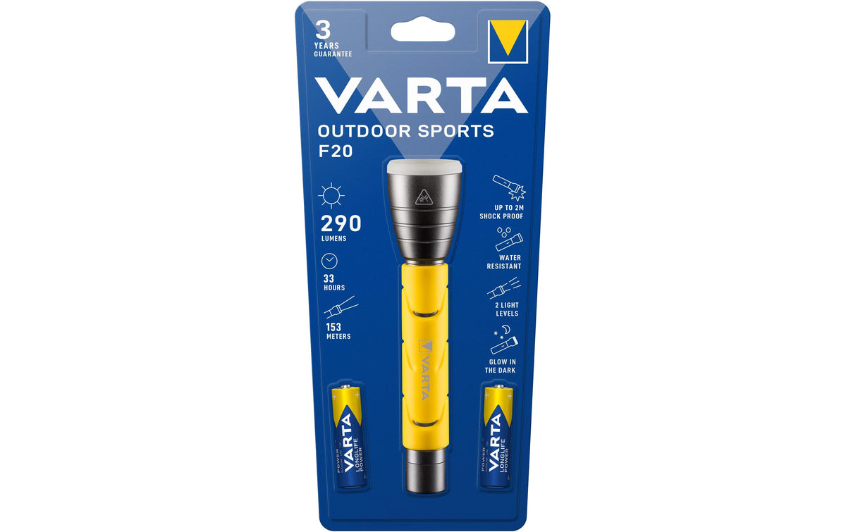 VARTA LED Outdoor Sports Flashlight 235 lm, bis max. 30h, 189g