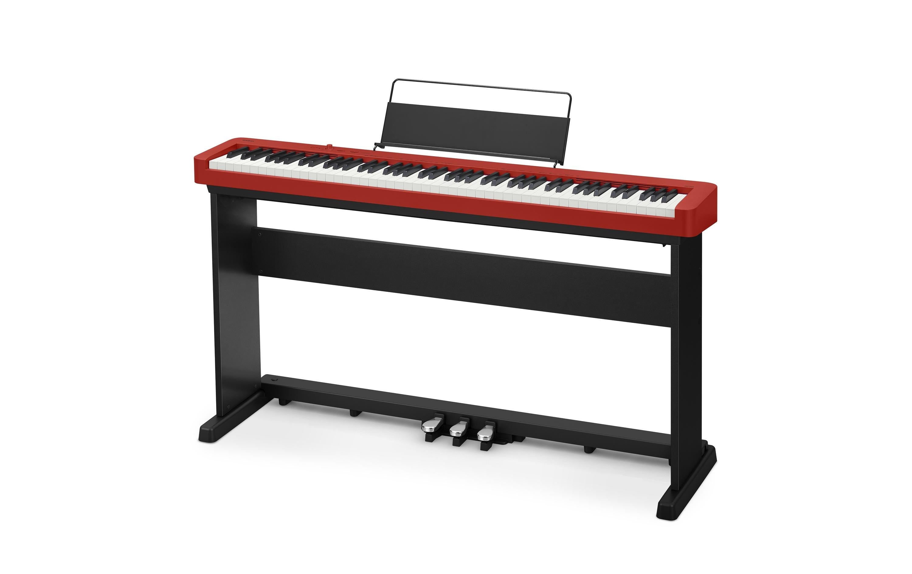CASIO CDP-S160 Set Rot Compact Digital Piano, inkl. Ständer