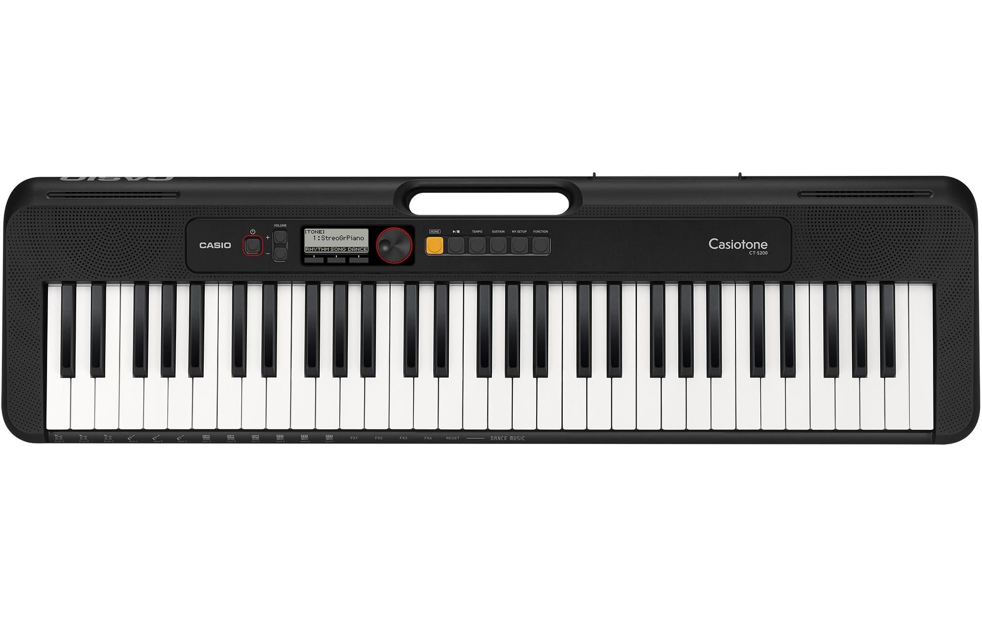 CASIO CT-S200BK Portable Keyboard, 61 Keys, schwarz