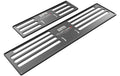 ProFrame 2, Nummernrahmen Set,Aluminium Dark Knight Black 30 x 8 cm / 50 x 11 cm