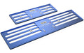 ProFrame 2, Nummernrahmen Set, Aluminium Deep Sea Blue, 30 x 8 cm / 50 x 11 cm