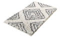 Kleine Wolke Badteppich Boho, weiss/grau recyc. Baumwolle, 60x100cm