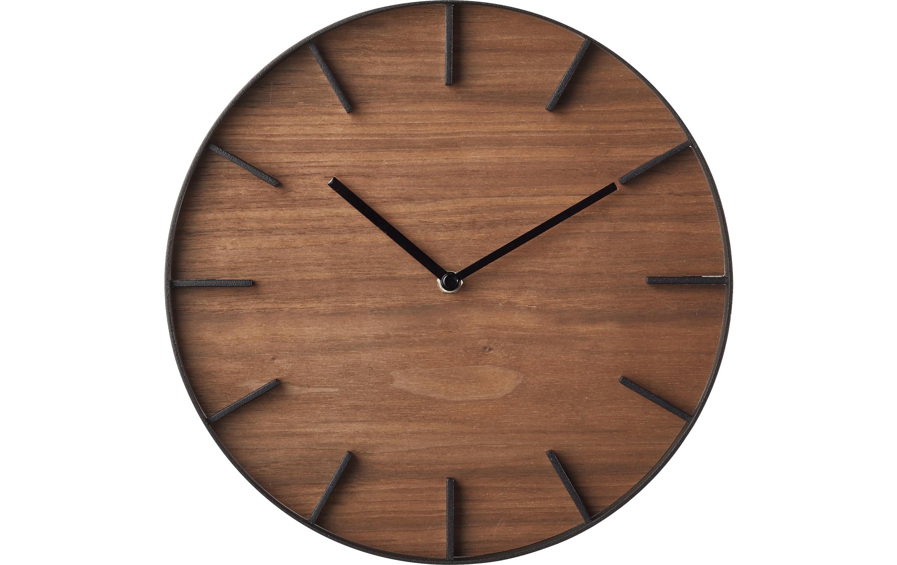 Yamazaki Wanduhr RIN schwarz ohne Batterie
