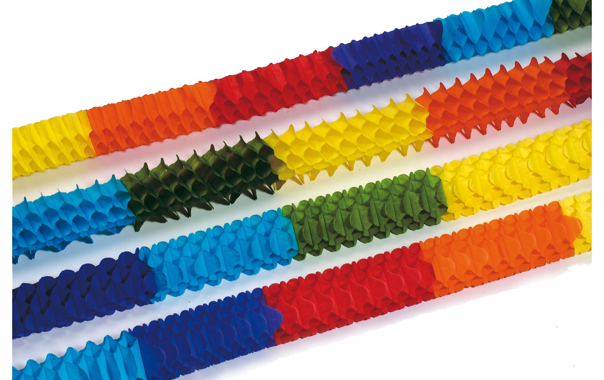 Papstar Girlande Boa Mini 4er Set Papier, Länge: 2m D: