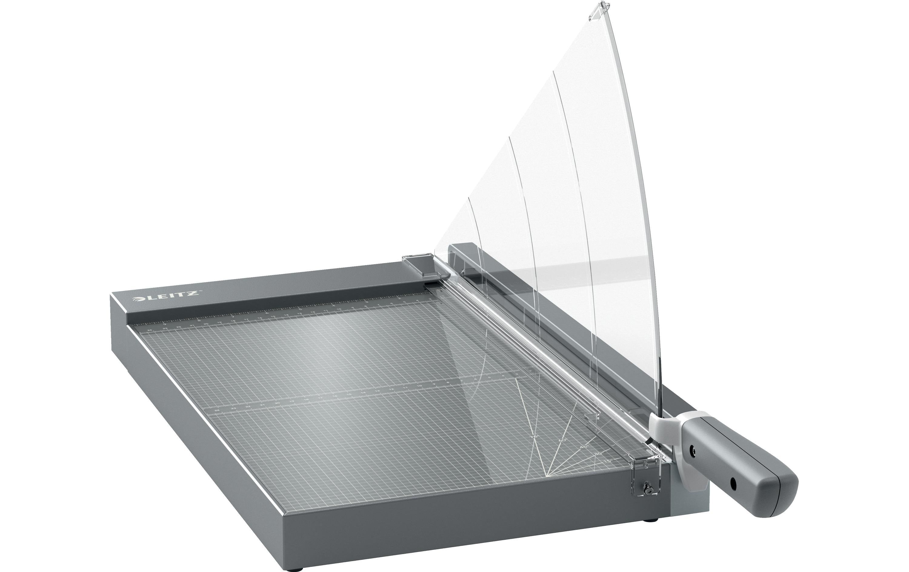 Leitz Precision Hebelschneider HomeOfficPro A4+, 25 Blatt, Klinge aus Edelstahl