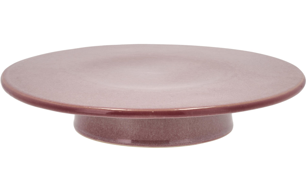 Bitz Tortenplatte auf Fuss 30cm Light pink 1 Stk., rosa, 30x505cm, Steingut